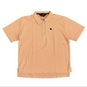 Vintage Burberry Polo Shirt Peach